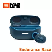 【JBL】ENDURANCE Race 真無線藍牙運動耳機 4色 超長30小時續航 PURE BASS強力音效 保固一年 藍色