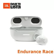 【JBL】ENDURANCE Race 真無線藍牙運動耳機 4色 超長30小時續航 PURE BASS強力音效 保固一年 白色