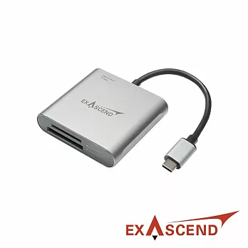 【Exascend】CFexpress Type B/SD 二合一讀卡機 (USB Type-C 介面) 公司貨