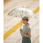 日本Wpc. PT-EM01 刺繡風印花長柄傘 神秘粉