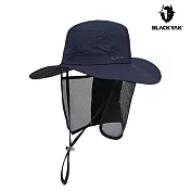 【BLACKYAK】SAHARA防曬圓盤帽 L 海軍藍-60cm