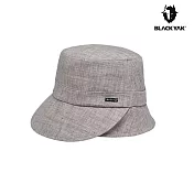【BLACKYAK】女 麻質漁夫帽 M 淺卡其-58cm