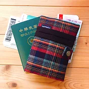 WaWu 護照套+扣帶 客製接單生產  (彩格)
