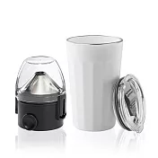 【PO:Selected】丹麥棱角保溫杯咖啡二件組(棱角保溫杯460ml-共3色/咖啡濾網) 白