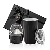 【PO:Selected】丹麥棱角保溫杯咖啡二件禮盒組(棱角保溫杯460ml-共3色/咖啡濾網) 黑