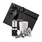 【PO:Selected】丹麥棱角保溫杯咖啡二件禮盒組(棱角保溫杯460ml-共3色/不鏽鋼磨芯咖啡磨2.0) 白