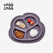【韓國coaa-coaa】雲朵造型吸盤式兒童矽膠防滑餐盤- 羅蘭紫