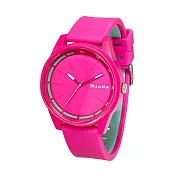 JAGA 捷卡 AQ1115 中性腕錶 三針街頭炫酷 穿搭流行手錶  粉紅色-1115G