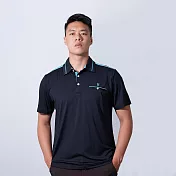 【遊遍天下】MIT台灣製男款吸濕排汗抗UV機能POLO衫 GS1039 L 丈青藍