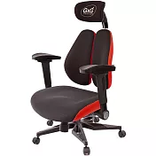 GXG 雙軸枕 DUO KING 記憶棉工學椅(電競腳/4D弧面摺疊手) TW-3608 KGA1D