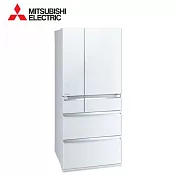 MITSUBISHI 三菱 日製六門525L一級能變頻鏡面冰箱 MR-WX53C -含基本安裝+舊機回收 水晶白(W)