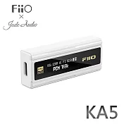 FiiO X Jade Audio KA5 隨身型平衡解碼耳機轉換器-白色款