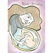 【玲廊滿藝】Kiwi Blue Moon-Mommy to be (4): Four seasons (成為媽咪系列4:四季)29.7x21cm