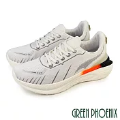 【GREEN PHOENIX】男 休閒鞋 運動鞋 老爹鞋 厚底 綁帶 透氣 JP26 米色