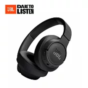 【JBL】Tune 720BT 藍牙無線頭戴式耳罩耳機(四色) 黑