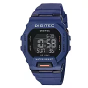 DIGITEC 數碼科技 DG-5169T 繽紛色彩百搭電子錶 黑紫