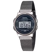DIGITEC 數碼科技 MDG-6065R 休閒米蘭錶帶多功能防水電子錶 黑色