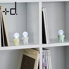 【+d】日本製Lumibaby迷你人型LED小夜燈 (3色/外宿/露營/居家療癒小物) 白色