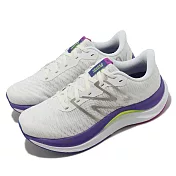 New Balance 慢跑鞋 FuelCell Propel v4 D 寬楦 女鞋 白 紫 NB WFCPRCW4-D