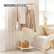 【韓國ROOM&HOME】A字型多功能置物掛衣架/衣帽架-DIY- 典雅白