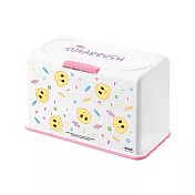 【Emoji】多功能口罩收納盒 表情貼 表情符號 收納盒 衛生紙盒 (約放50入)(20.5*10.5*13cm) 甜蜜吃糖