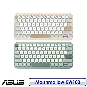 ASUS 華碩 Marshmallow 無線鍵盤 KW100 抹茶綠