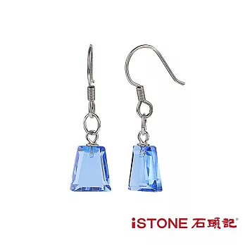 石頭記  純銀耳環 水晶戀曲(多材質選) 藍水晶