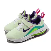 Nike 童鞋 Air Zoom Arcadia 2 SE PSV 中童 白 綠 氣墊 魔鬼氈 運動鞋 小朋友 FB2357-100