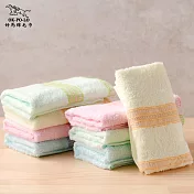 【OKPOLO】台灣製造單軌色紗吸水毛巾-12入組(純棉家庭首選) 綜合