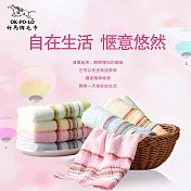 【OKPOLO】台灣製造棋盤色紗吸水毛巾-12入組(純棉家庭首選) 綜合