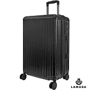 【LAMADA 藍盾】24吋流線典藏系列行李箱/旅行箱(黑) 黑