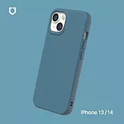 犀牛盾 iPhone 14 / 13 共用 (6.1吋) SolidSuit 經典防摔背蓋手機保護殼 - 深海藍