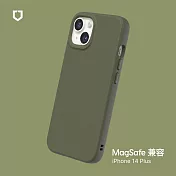 犀牛盾 iPhone 14 Plus (6.7吋) SolidSuit (MagSafe 兼容) 防摔背蓋手機保護殼- 海藻綠
