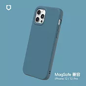 犀牛盾 iPhone 12 / 12 Pro (6.1吋) SolidSuit (MagSafe 兼容) 防摔背蓋手機保護殼- 深海藍