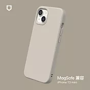 犀牛盾 iPhone 13 mini (5.4吋) SolidSuit (MagSafe 兼容) 防摔背蓋手機保護殼- 貝殼灰