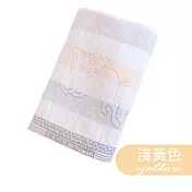 【OKPOLO】MIT奈米竹炭吸水浴巾(柔順厚實) 黃色