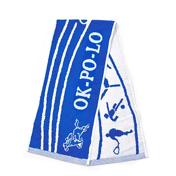 【OKPOLO】台灣製造運動風運動毛巾2入組(加長設計) 粉色
