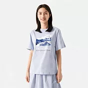 The North Face W S/S PLACE WE LOVE TEE? - AP 女短袖上衣-藍-NF0A86Q6I0E M 藍色