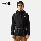 The North Face M NEW ZEPHYR WIND JACKET - AP 男防風防曬防潑水連帽外套-黑-NF0A7WCYJK3 S 黑色