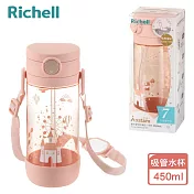 【Richell 利其爾】AX系列 幻夢 450ml 吸管水杯 - 三款任選 城堡