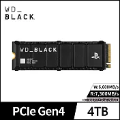 【WD 威騰】黑標 SN850P 4TB M.2 NVMe PCIe SSD固態硬碟 OFFICIALLY LICENSED FOR PS5(公司貨)