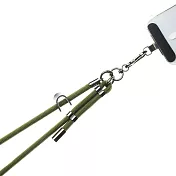 Mr.OC 多功能金屬扣環 8mm手機斜背 背帶掛繩(可調節) -軍綠素面
