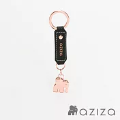 aziza 小象造型鑰匙圈  經典黑
