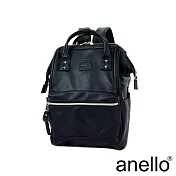 anello 新版2代輕質皮革經典口金後背包 Small size- 黑色