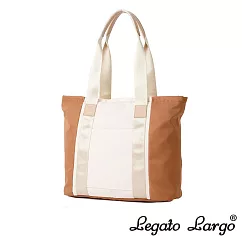 Legato Largo 可水洗 防潑水撞色托特包─ 焦糖駝色