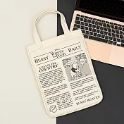 【迪士尼 Disney】維尼報報系列皮革直式手提袋 (閱讀維尼)