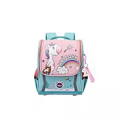 DF 童趣館 - 可愛卡通太空包造型安全護脊透氣後背兒童書包-共4色 綠粉色