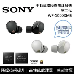 SONY 索尼 WF─1000XM5 主動式降噪 真無線入耳式耳機 台灣公司貨 銀色