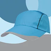 【OKPOLO】台灣製造第二代走步反光帽(您運動時的好夥伴) 水藍