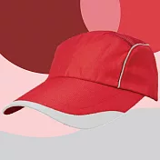 【OKPOLO】台灣製造第二代走步反光帽(您運動時的好夥伴) 紅